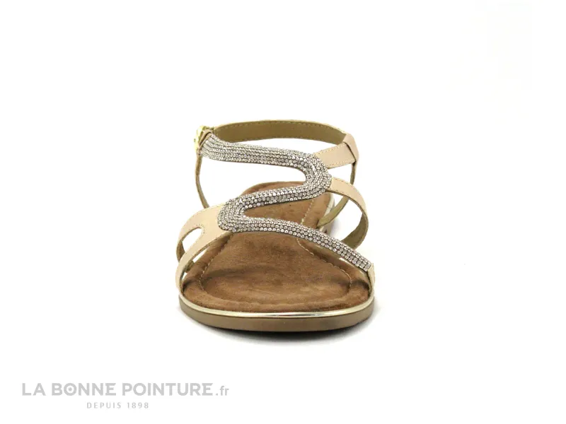 Achat chaussures Marco Tozzi Femme Sandale et Nu-pieds, vente Marco Tozzi  2-28143-42-943 gold comb - Sandale plate Or