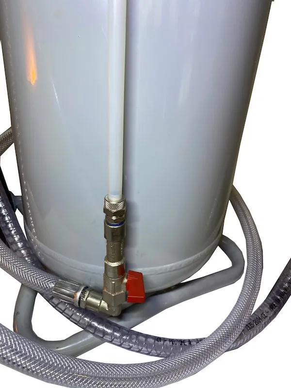 Aspiratore olio esausto 24 lt con svuotamento pneumatico 