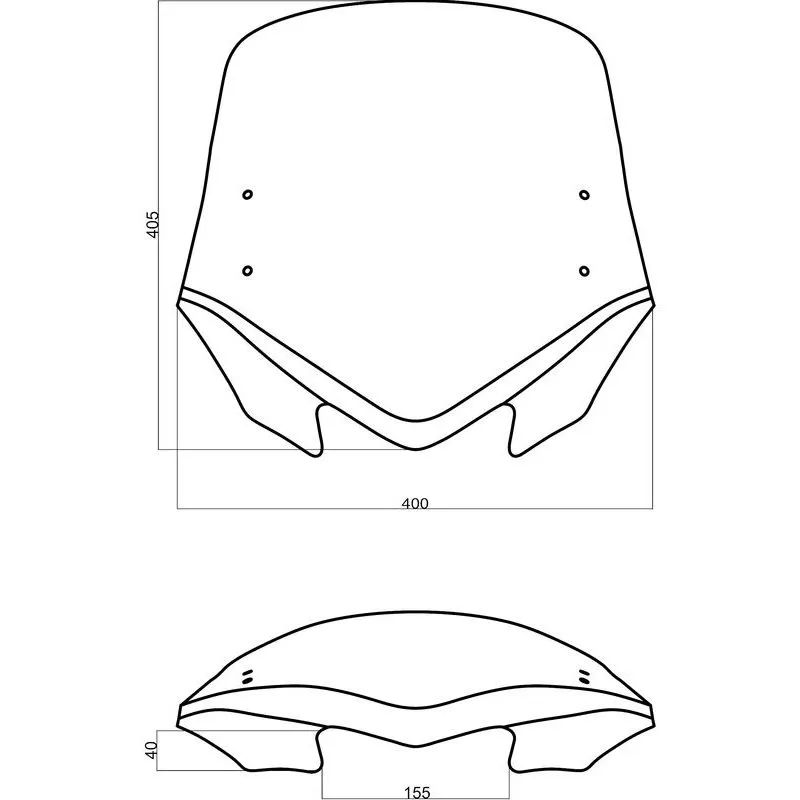 Bulle MRA V-Flow X-Creen Sport "Z" fumé avec spoiler
