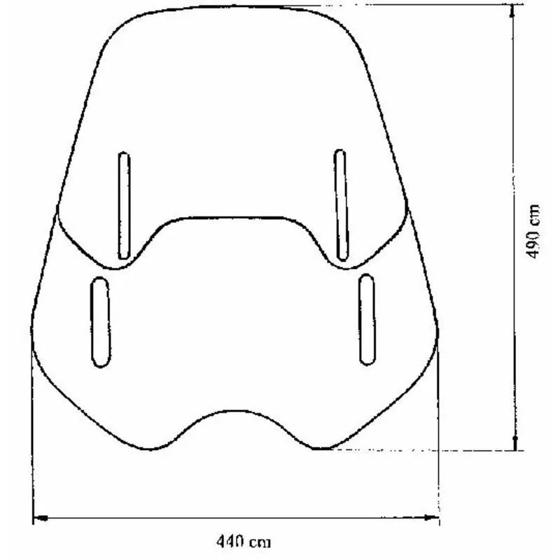 Bulle MRA Vario-Screen Naked-Bikes "VNB" clair avec spoiler