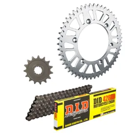 Kit chaine 428 acier DID standard - 125 BN Eliminator A9F 2009
