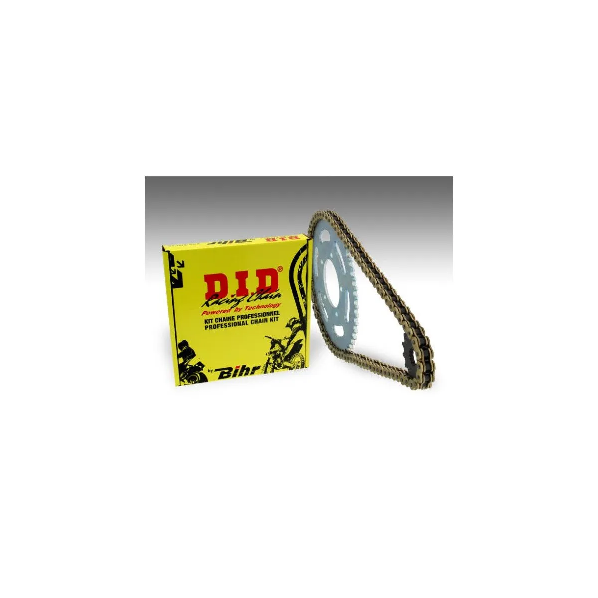 Kit chaine 520 acier DID - 250 NX 1988-1992