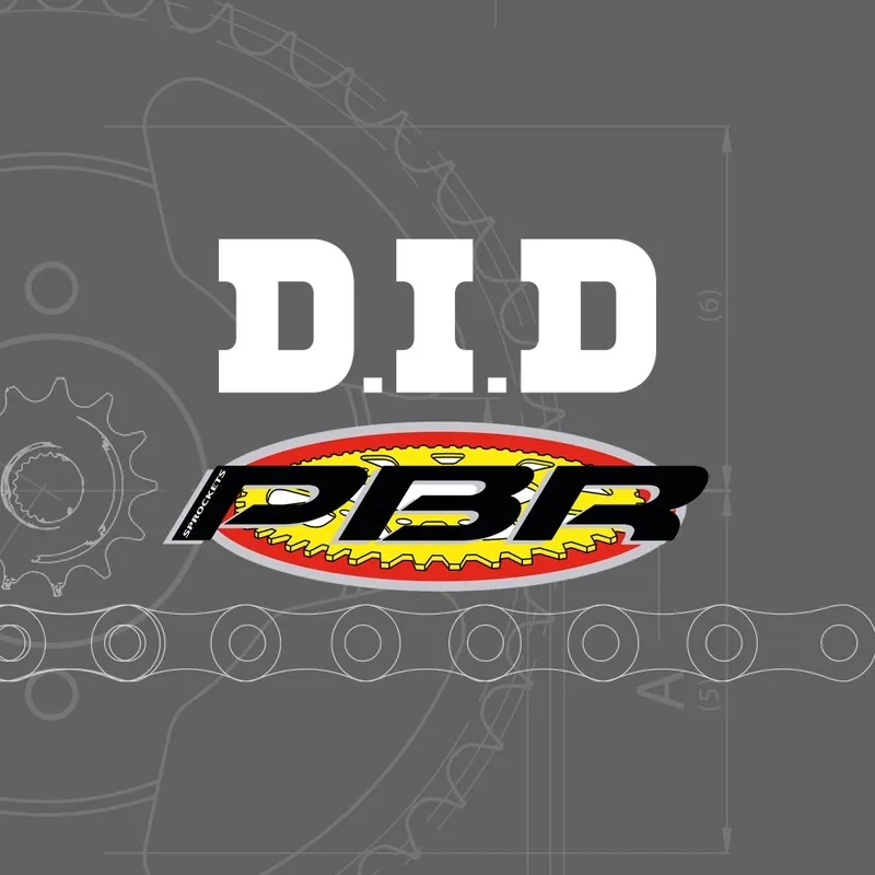 Kit chaîne DID/PBR 420D 11/62 (ratio OEM) renforcé - couronne acier - piecemotoquad